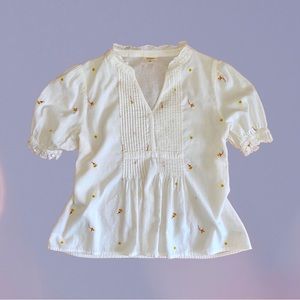 🔴 a.n.a. White Babydoll Blouse